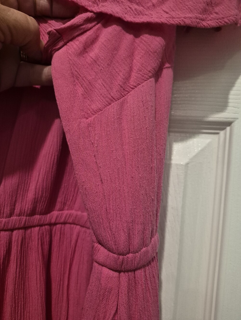 Lane Bryant Size 18 Pink 🩷 White Dress. Casual - Picture 5 of 5